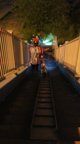 台北縣自行車道接駁天橋